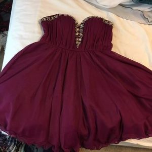Merlot homecoming dress